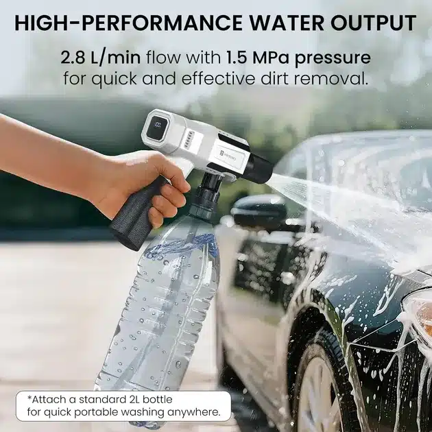 Portronics Torque X Cordless Pressure Washer Gun with 5-in-1 Rotating Nozzle