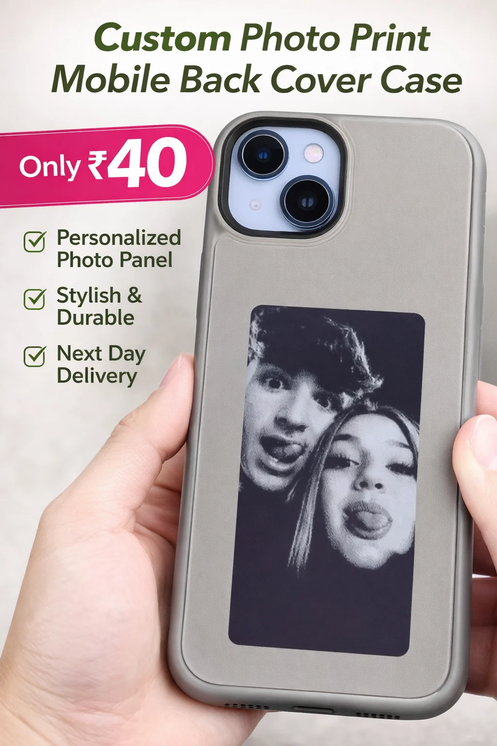 Custom Photo Print Mobile Back Cover Case